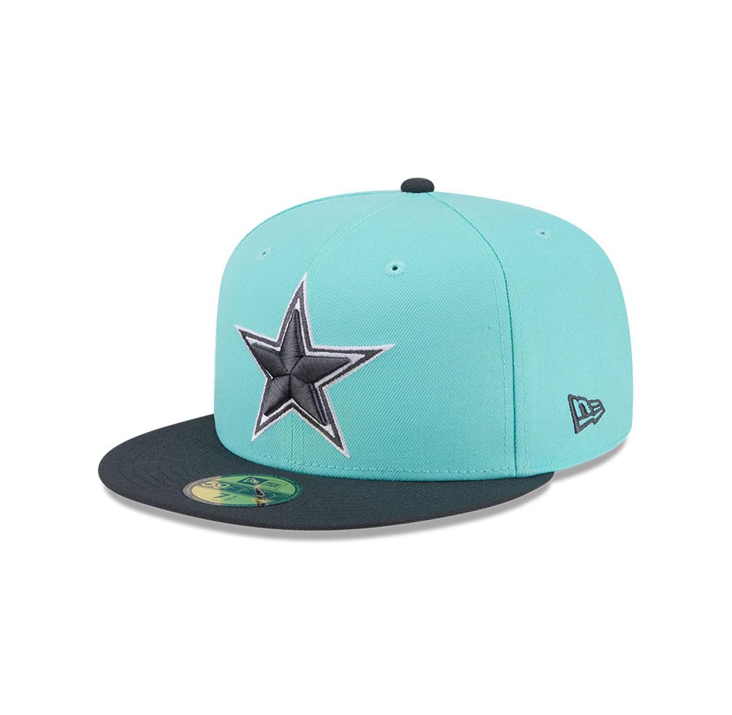 Men's Light Blue/Navy Dallas Cowboys Two-Tone Color Pack 59FIFTY Fitted Hat