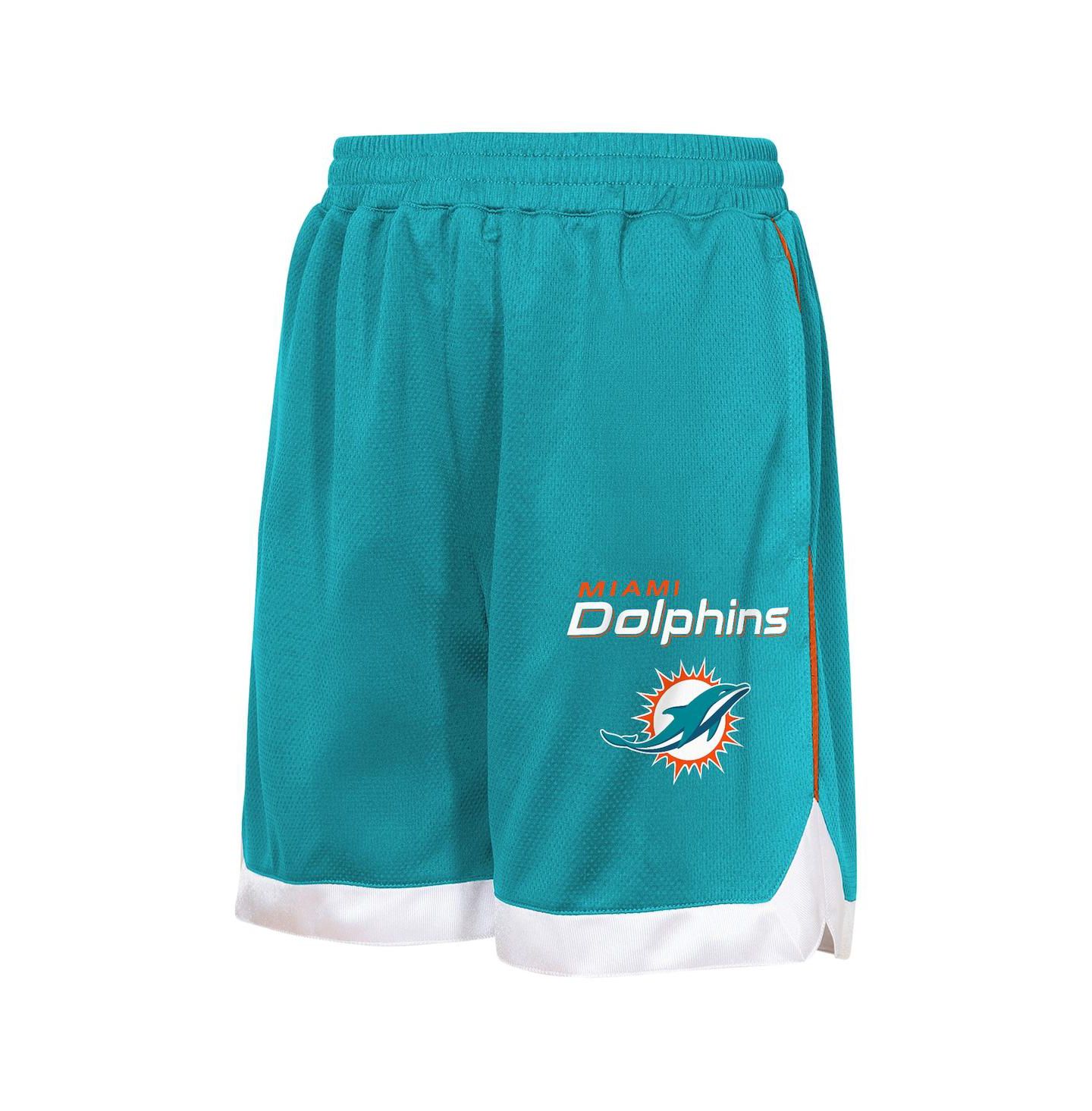 Детские шорты Outerstuff Aqua Miami Dolphins All Star Mesh — фото 3