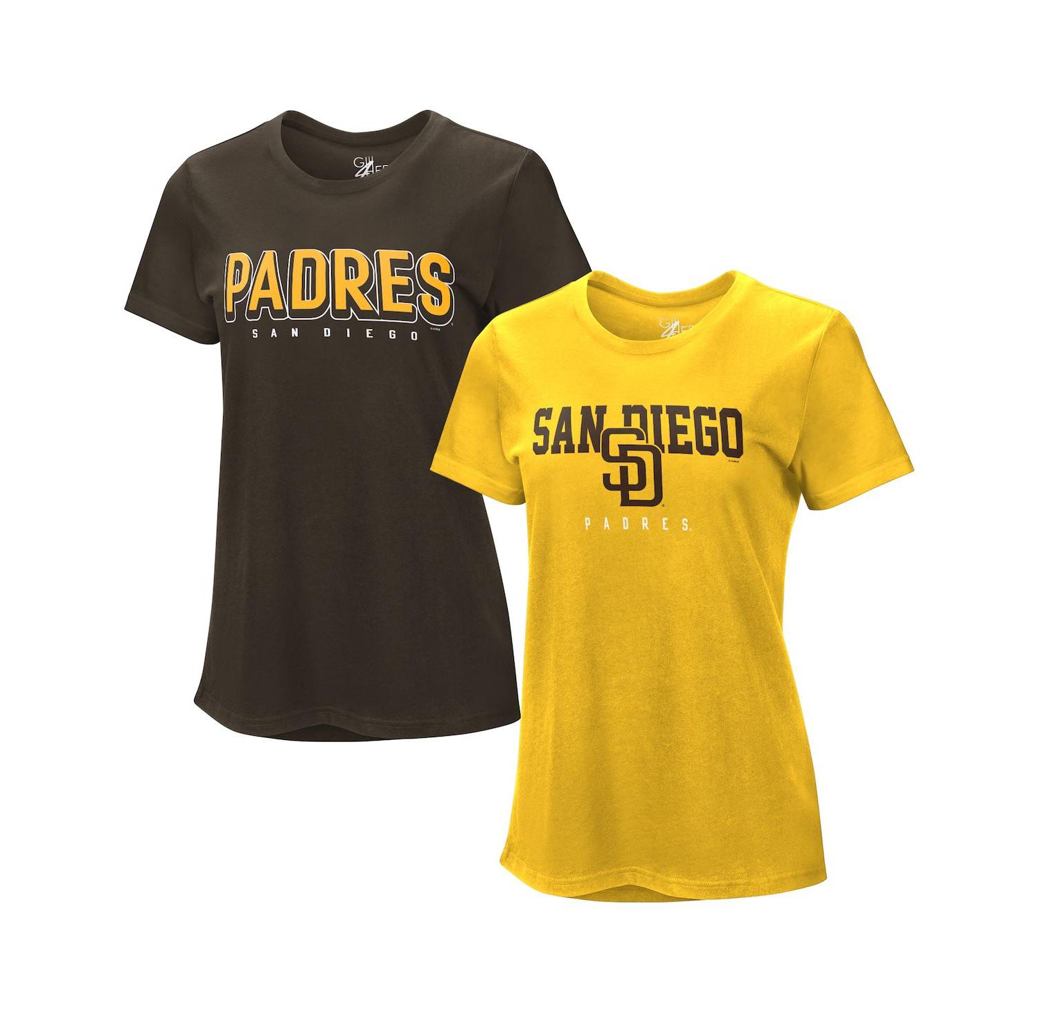 Women's 2- Pack Brown/Gold San Diego Padres T-Shirt
