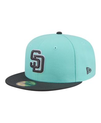 Men's Turquoise/Charcoal San Diego Padres Two-Tone Color Pack 59FIFTY Fitted Hat