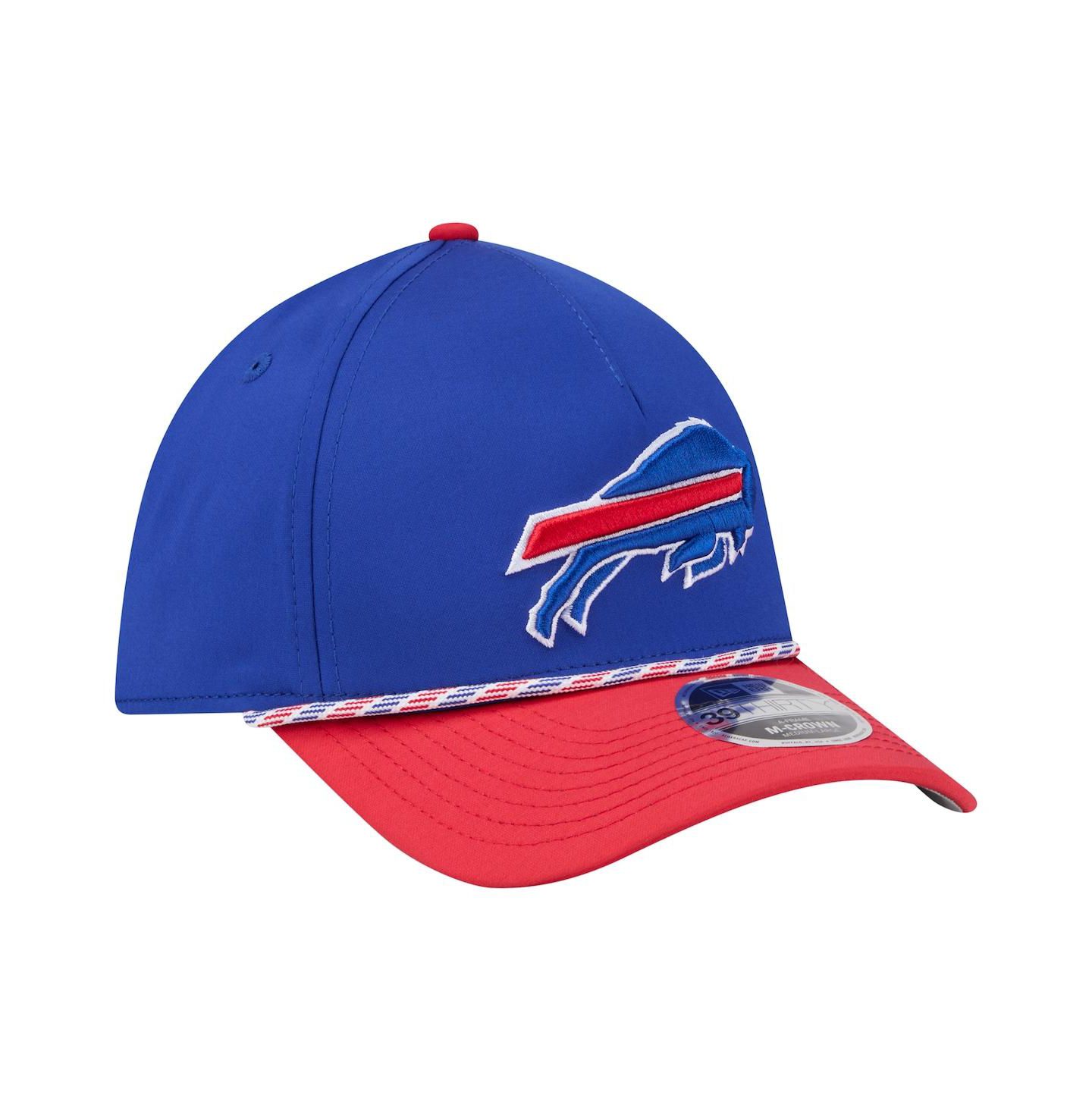 Мужская кепка New Era Royal/Red Buffalo Bills Rope M-Crown A-Frame 39THIRTY Flex Hat — фото 3