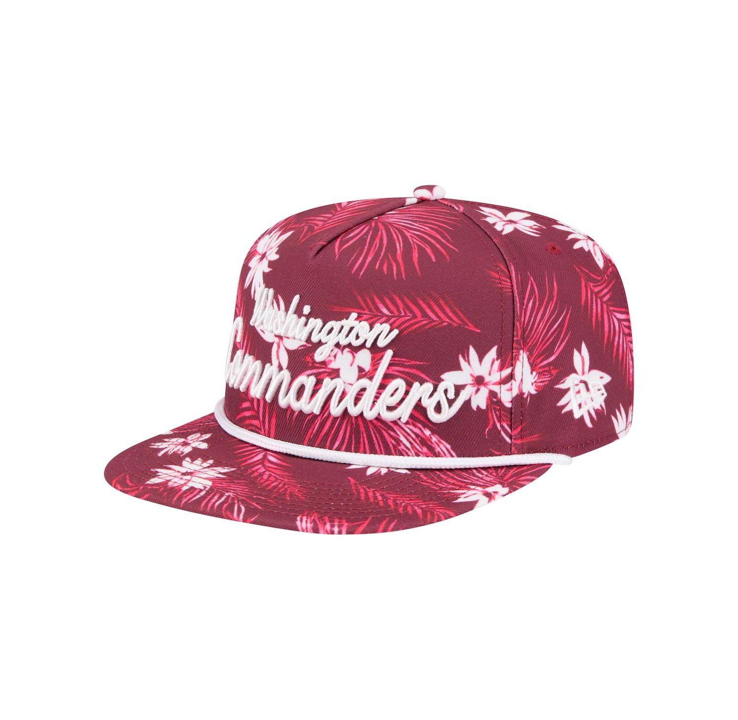 Men's Burgundy Washington Commanders Palm Print A-Frame 9FIFTY Snapback Hat