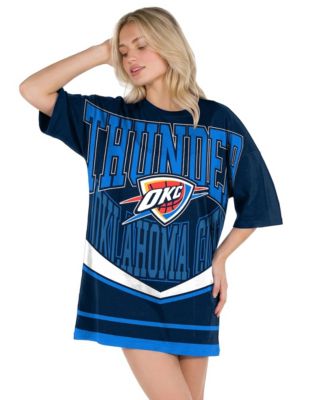 Women's Navy Oklahoma City Thunder Mosaic Knit Nightdress