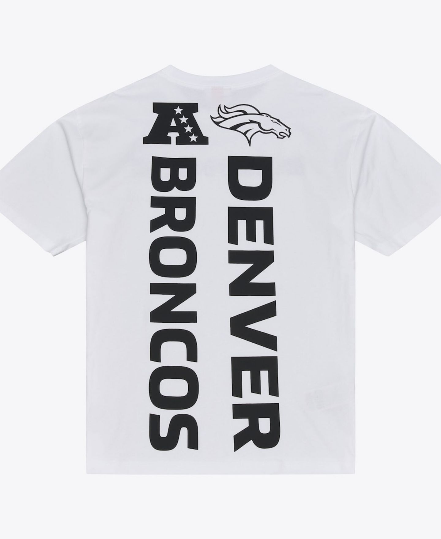 Мужская футболка Mitchell & Ness White Denver Broncos Monochrome — фото 5