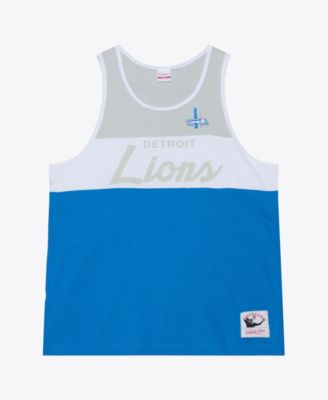 Men's Blue/Silver Detroit Lions Head Coach Tank Top