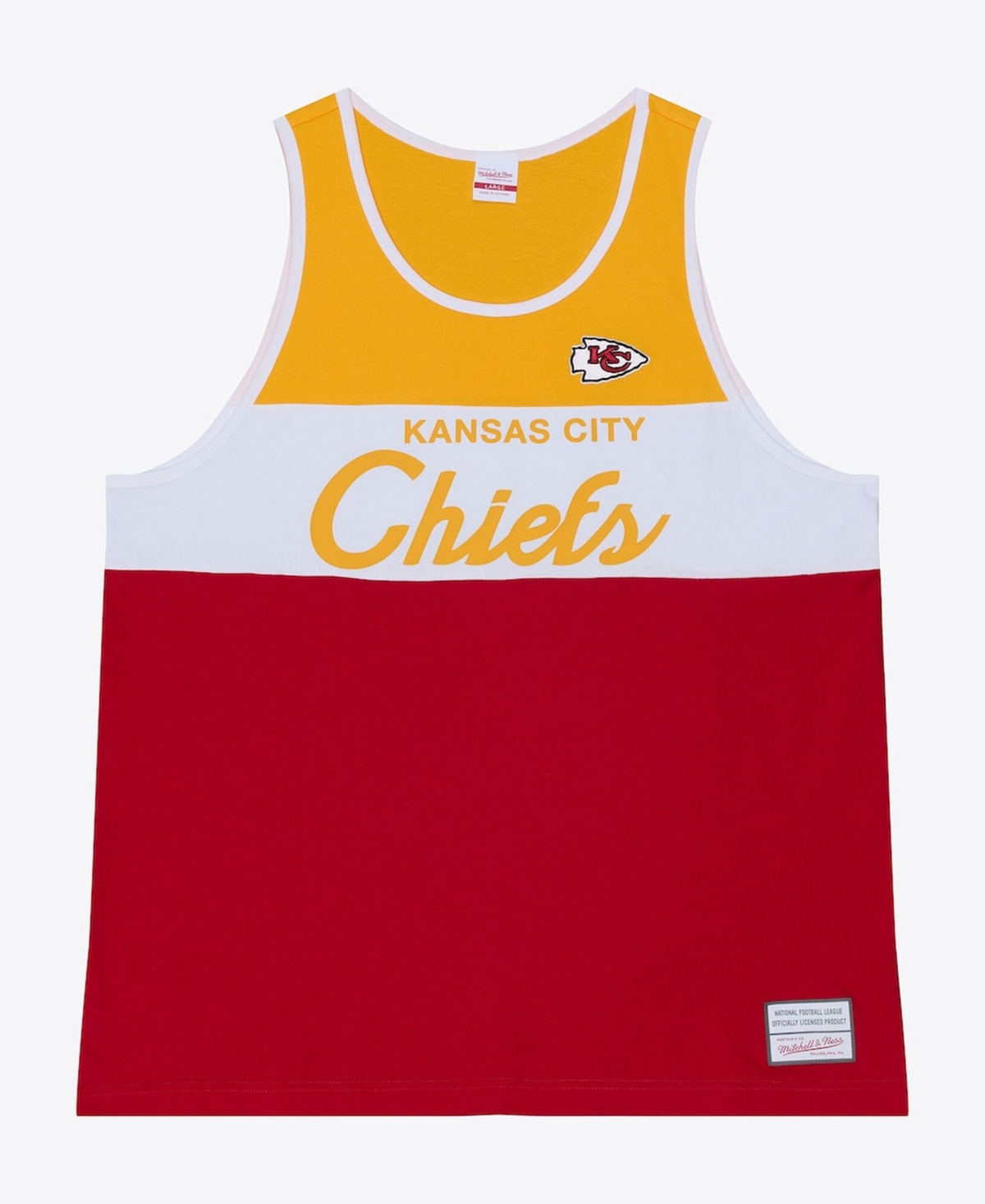 Mitchell & Ness Men's Red/Gold Kansas City Chiefs Head Coach Tank Top - Red, Gold