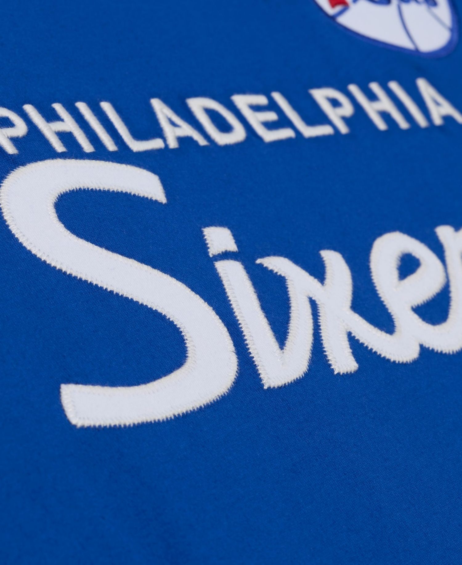 Women's Royal Philadelphia 76ers Hardwood Classics Head Coach T-Shirt