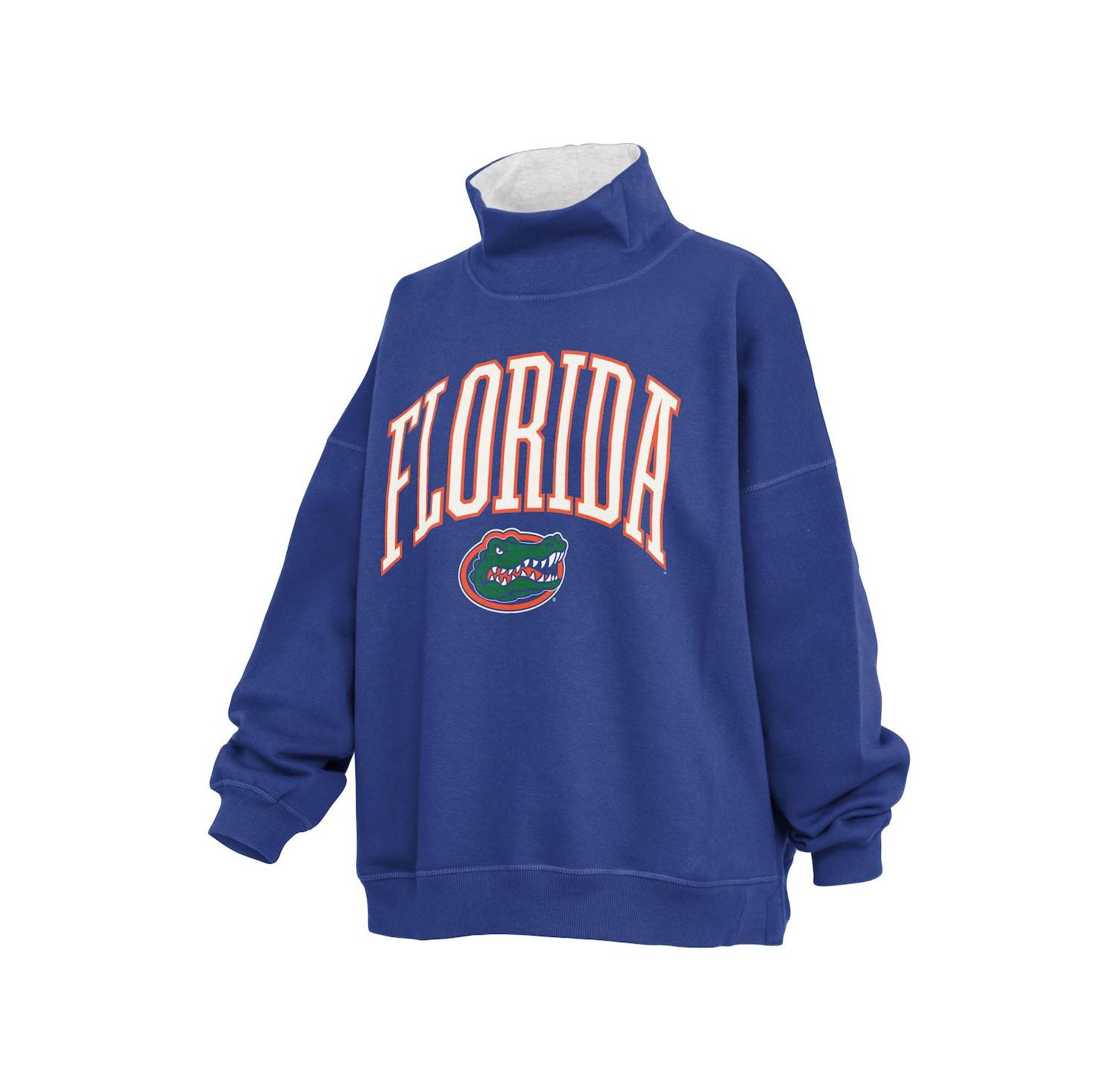 Women's Royal Florida Gators Oversized Mock Neck Sweatshirt