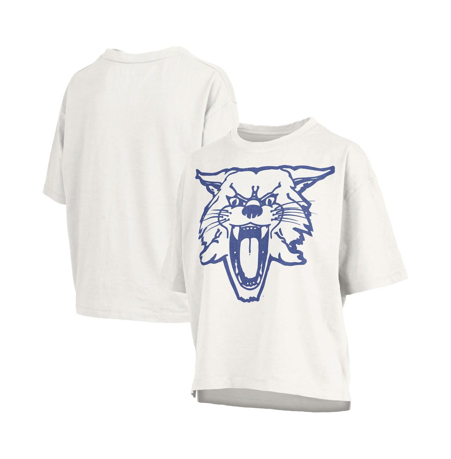Женская футболка Pressbox White Kentucky Wildcats Big Canvas Puff Castillo Motley Slub — фото 1