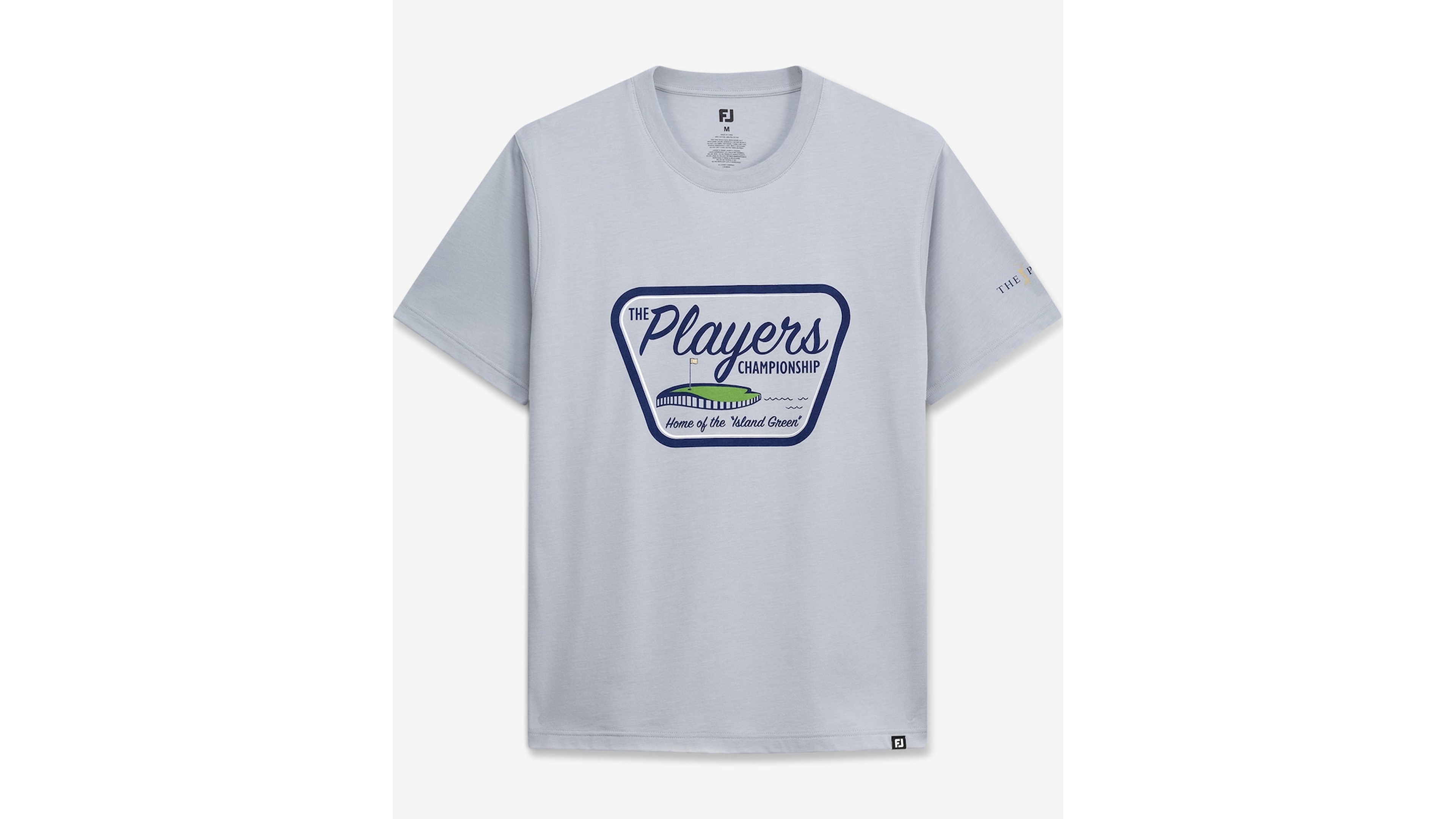FootJoy Men's Gray The Players Island Green Patch T-Shirt