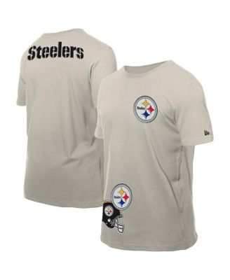 Men's Light Beige Pittsburgh Steelers Multi Patch T-Shirt