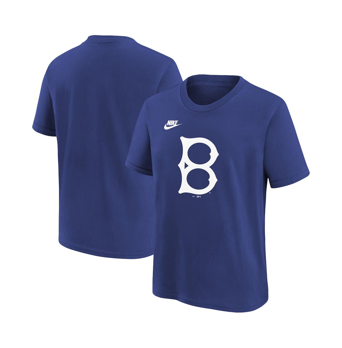 Детская футболка Nike Royal Brooklyn Dodgers Team Logo — фото 1