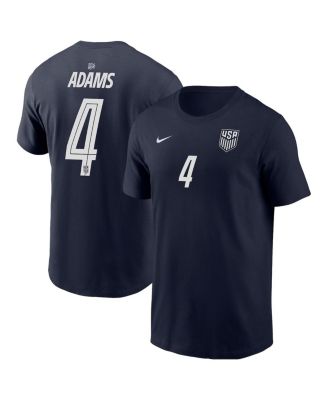 Men's Tyler Adams Navy USMNT Away Name & Number T-Shirt