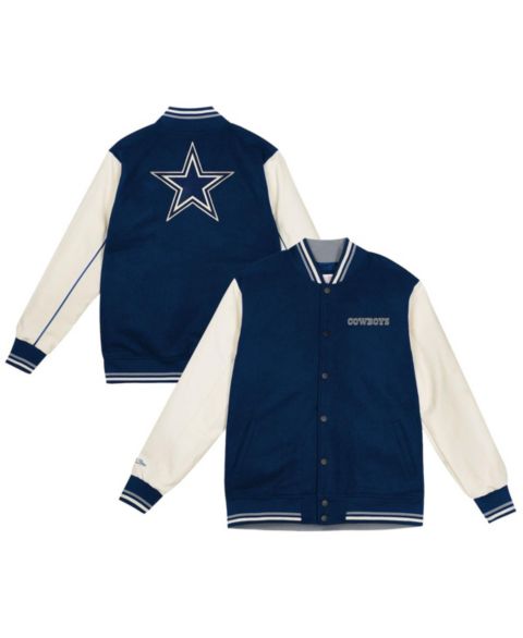 Детская куртка Mitchell & Ness Navy/Cream Dallas Cowboys Full-Snap Varsity
