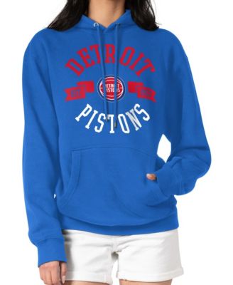 Women's Blue Detroit Pistons City Pullover Hoodie