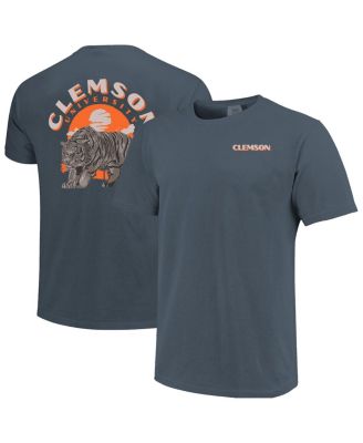 Men's Navy Clemson Tigers Comfort Colors Team Statue T-Shirt