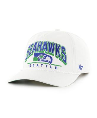 Men's White Seattle Seahawks Coltrane Throwback Rope Hitch Adjustable Hat