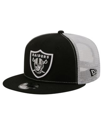 Men's Black Las Vegas Raiders Core Team 9FIFTY Trucker Snapback Hat