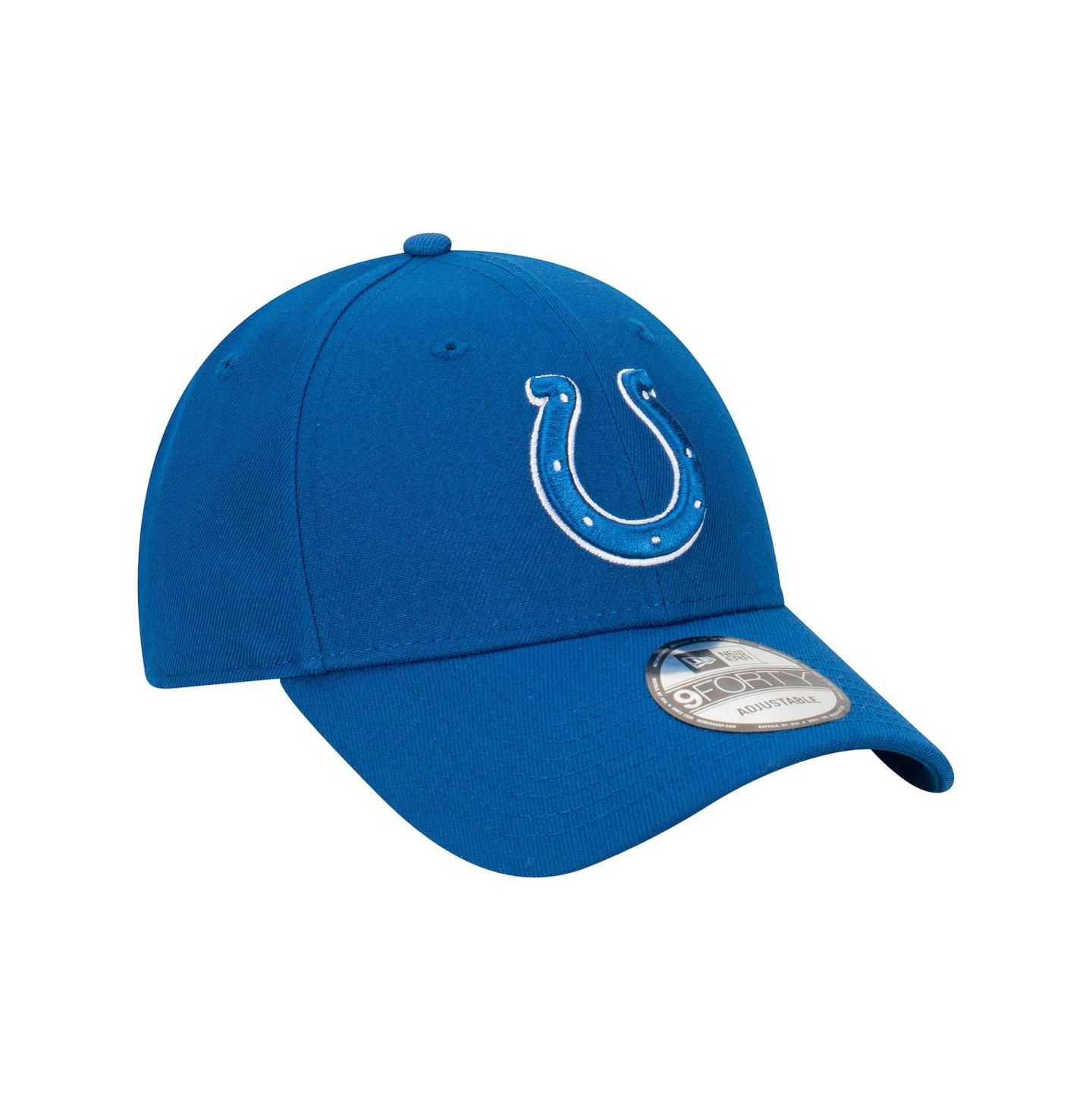 Мужская кепка New Era Royal Indianapolis Colts Core Team 9FORTY Adjustable Hat — фото 3