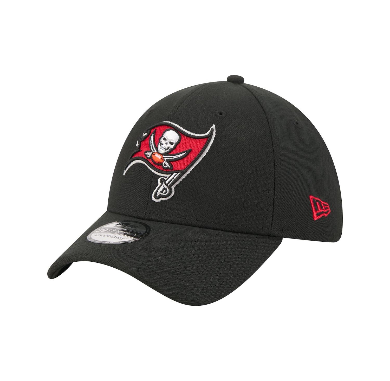 Men's Black Tampa Bay Buccaneers Core Team 39THIRTY Flex Hat
