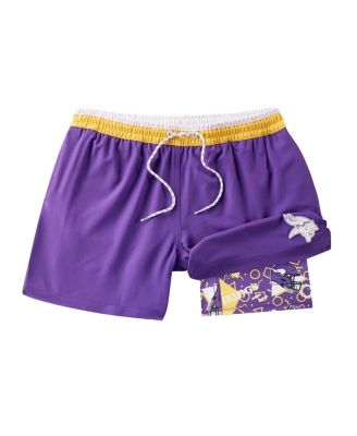 Men's Purple Minnesota Vikings The Secret Lined Swim Trunks