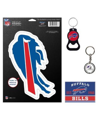 Buffalo Bills 4-Pack Key Rings and Magnets Set