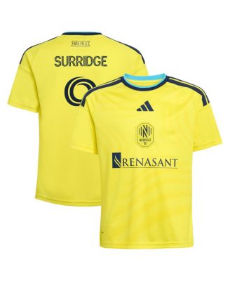 Big Boys and Girls Sam Surridge Yellow Nashville SC 2026 The Reverb Kit Replica Jersey
