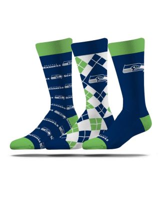 Men's and Women's 3-Pack Seattle Seahawks Business Knit Crew Socks