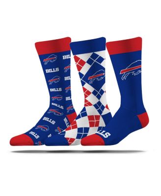 Men's and Women's 3-Pack Buffalo Bills Business Knit Crew Socks