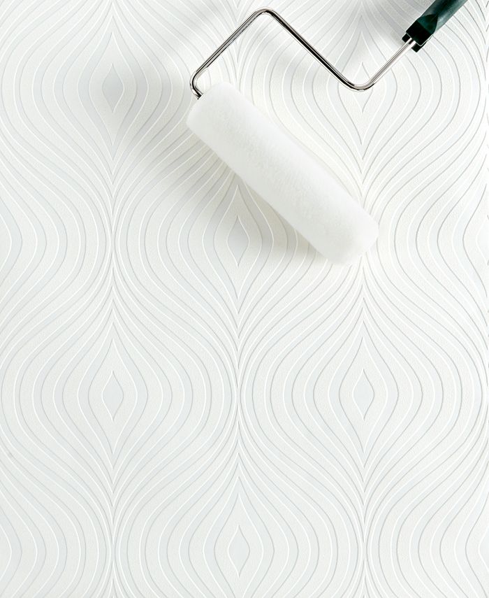 Graham & Brown Curvy Paintable Wallpaper Macy's