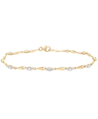 Diamond Bracelet (1 ct. t.w.) in 10k Yellow Gold
