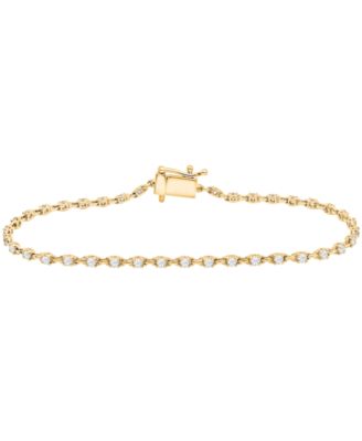 Diamond Bracelet (1 ct. t.w.) in 10k Yellow Gold