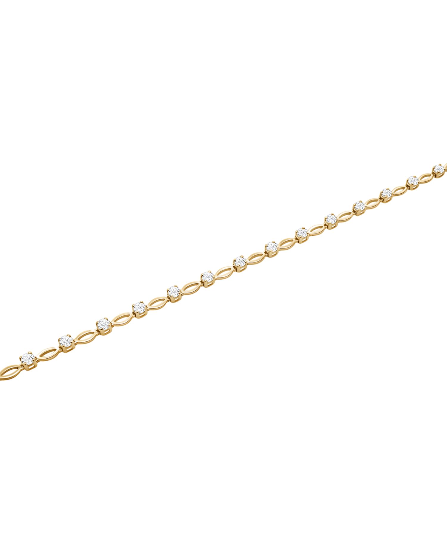 Diamond Bracelet (1 ct. t.w.) in 10k Yellow Gold