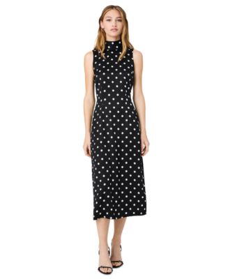 french connection polka dot midi dress French Connection Polka Dot Midi Dress