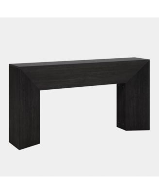 Modern Wood Console Table 63 Inch for Entryway and Living Room