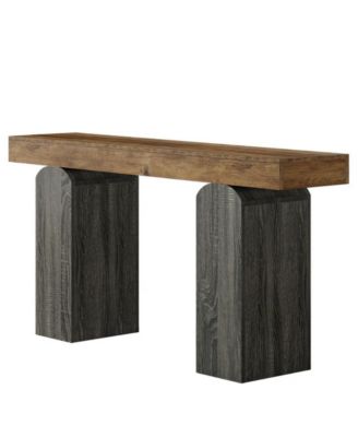Entryway Console Table with 2 Arched Pedestal Legs