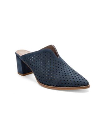 Women's Toen Leather Block Heel Mule