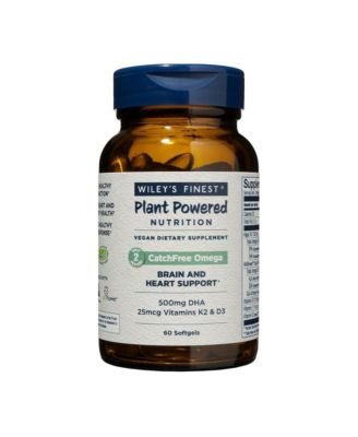 Wiley s Finest CatchFree Omega - Omega-3 - Plant-Based Algae Oil - 60 Softgels (60 Servings)