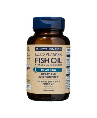 Wild Alaskan Fish Oil Peak EPA - Triple Strength 1000mg Omega-3 for Joint Health - 30 Softgels (30 Servings)