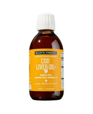 Cod Liver Oil - Orange Flavored Omega-3 Fish Oil Supplement - 765mg Omega-3s - 8.45 Oz (50 Servings)