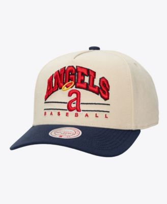 Men's and Women's Cream California Angels Retro Arch Pro Pinch Snapback Hat