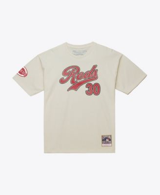 Men's Ken Griffey Jr. Cream Cincinnati Reds Cooperstown Collection Throwback Name & Number T-Shirt