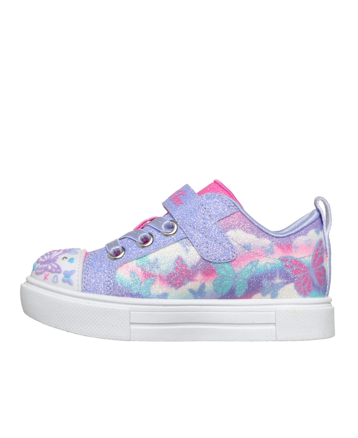 Детские кроссовки Skechers Twinkle Toes Twinkle Sparks Butterfly Sky со светом, цвет: Лавандовый / Разноцветный — фото 3