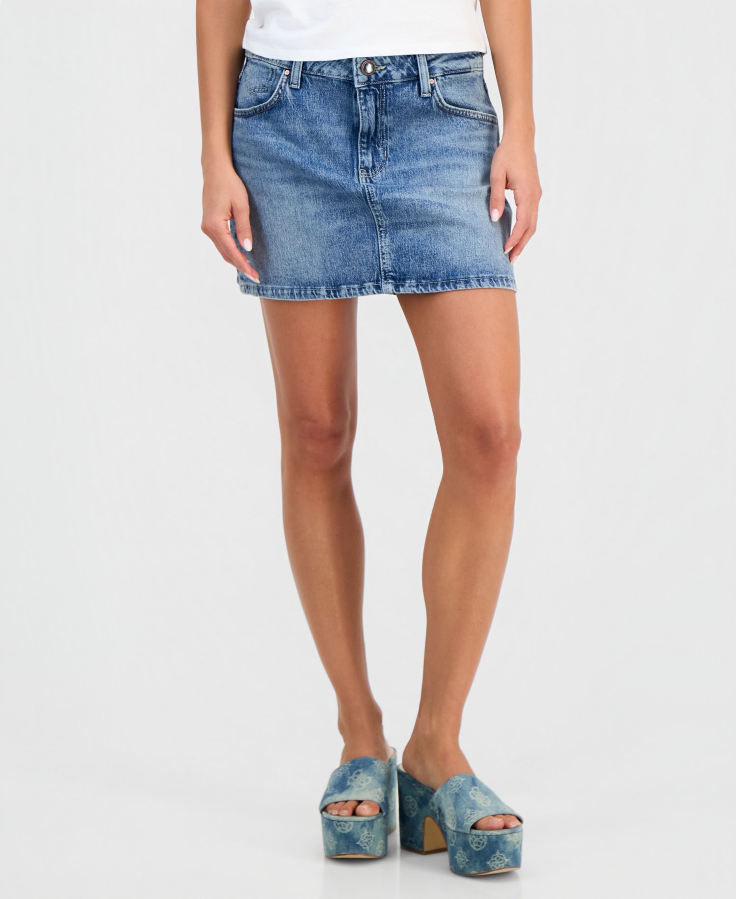 Women's Faith Stretch Denim Mini Skirt