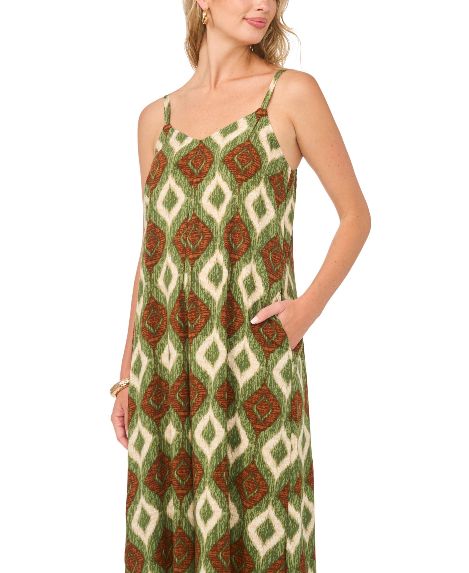 Women's V-Neck Flared Jumpsuit