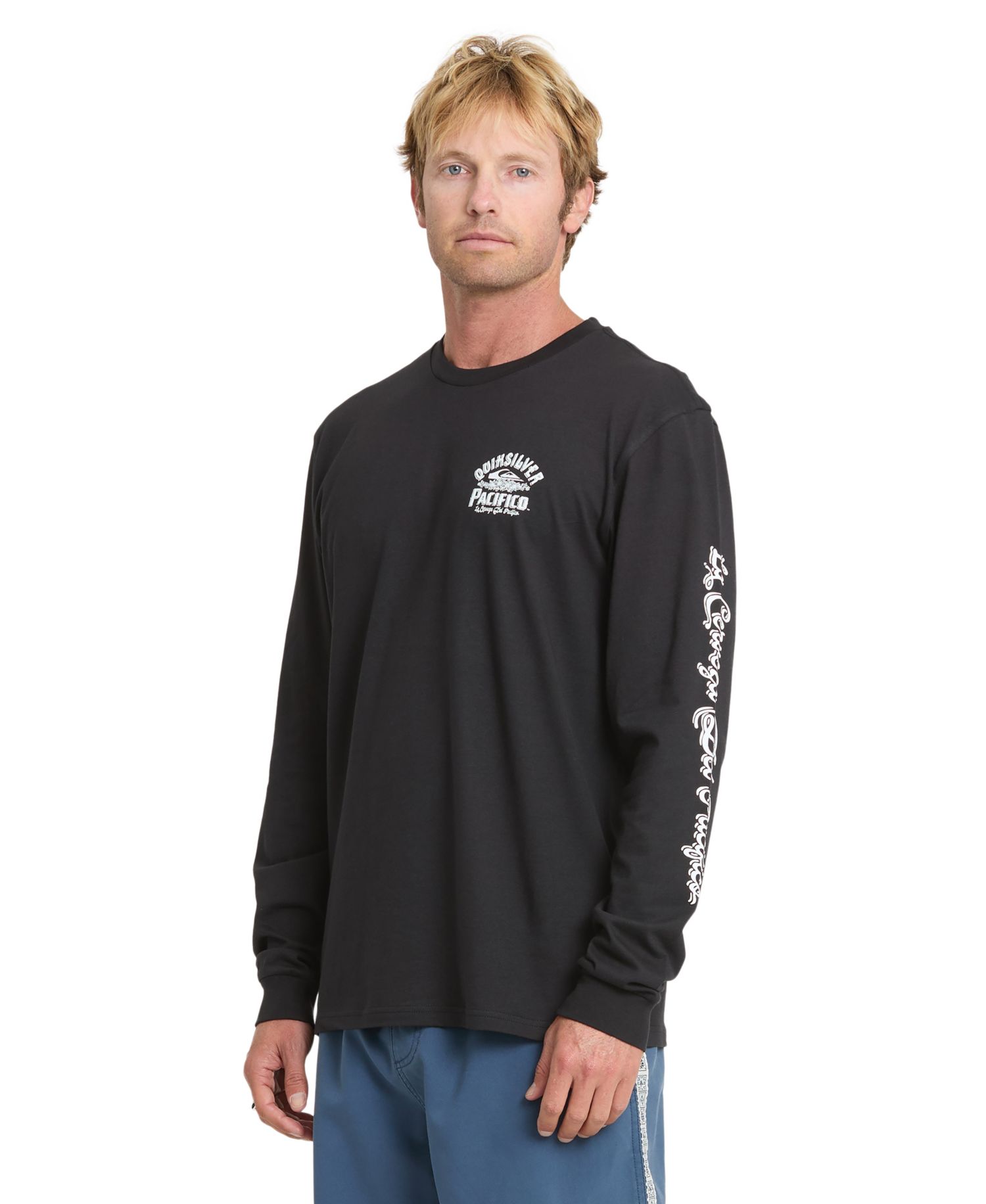 Men's Pacifico Signage Crewneck Long-Sleeve T-Shirt