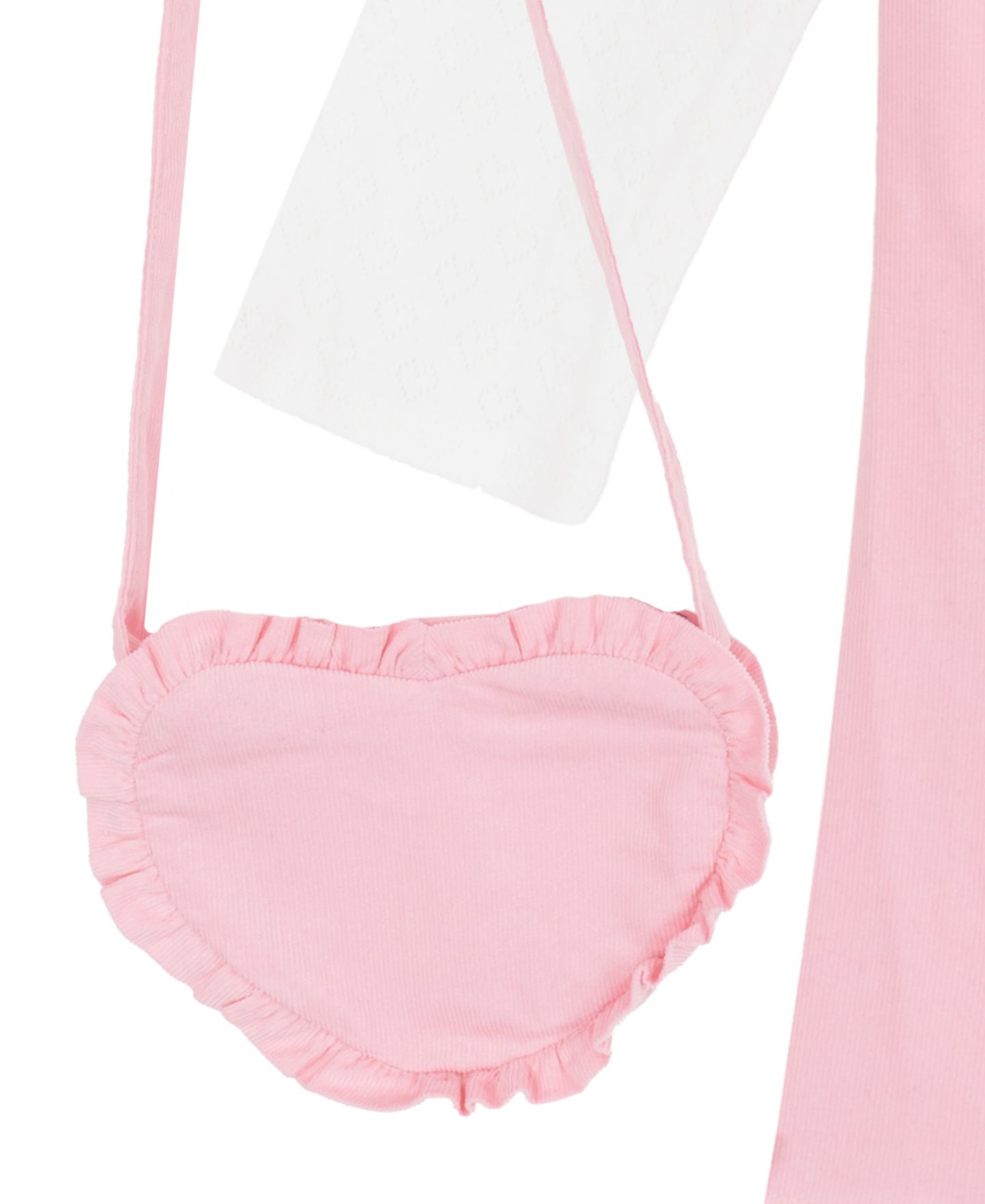 Комплекты Rare Editions Long-Sleeve Top, Pink Heart Jumper and Handbag, 3-Piece Set для девочек, цвет: Розовый / Белый — фото 7
