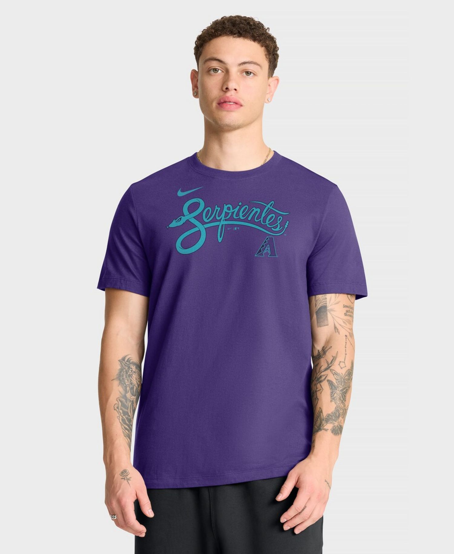 Men's Purple Arizona Diamondbacks City Connect Wordmark T-Shirt