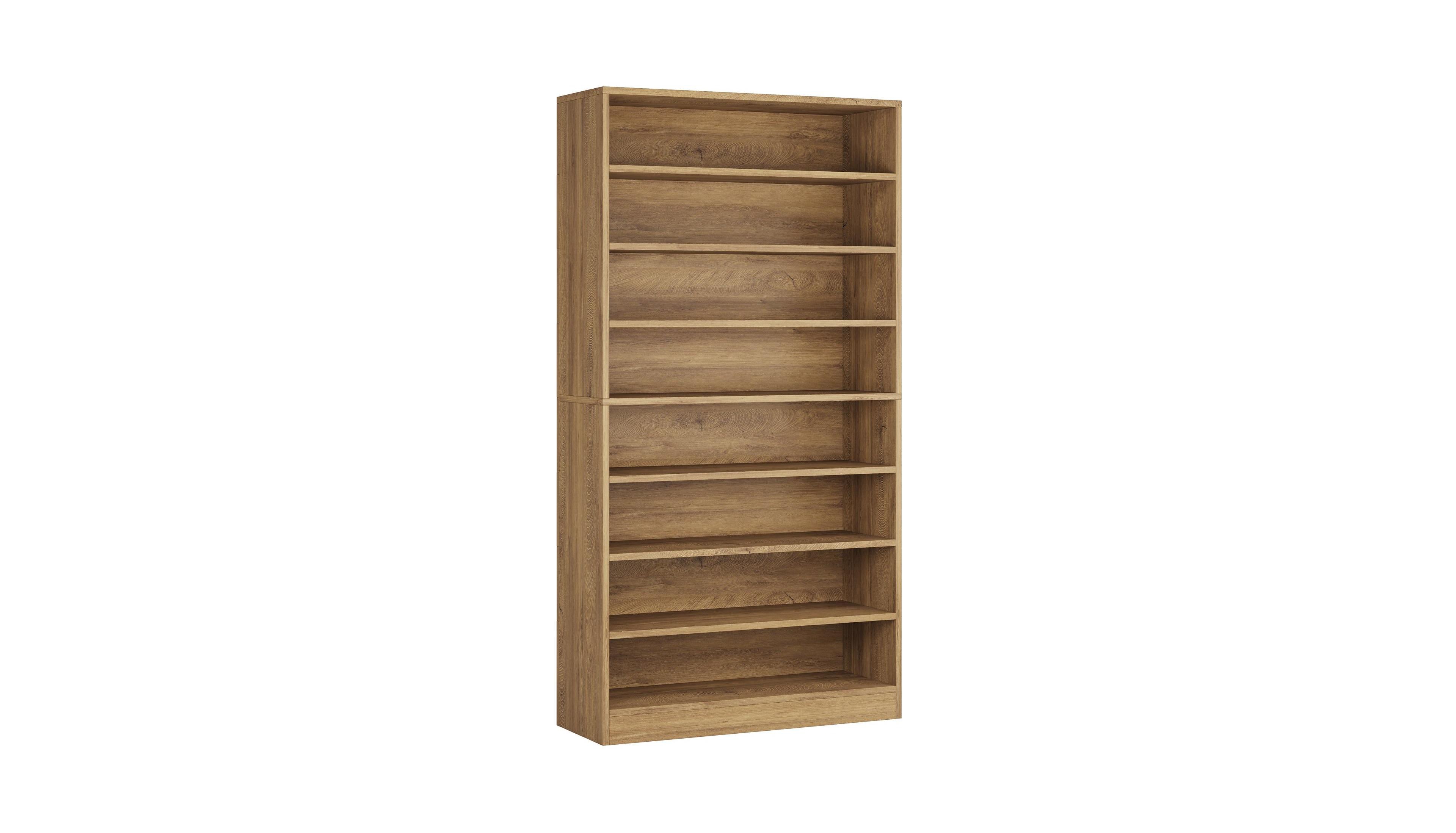 Slickblue Freestanding 9-Tier Bookshelf Organizer for Home or Office Display