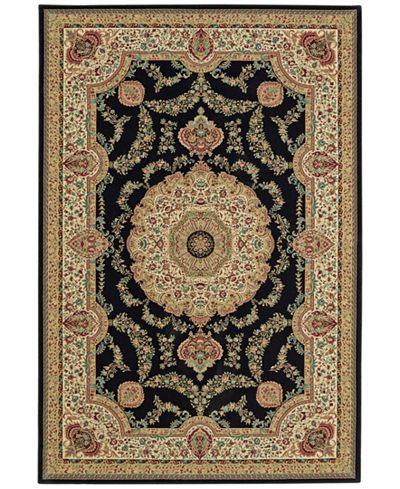 CLOSEOUT! D Style Beacon BEA8021 Black Area Rugs